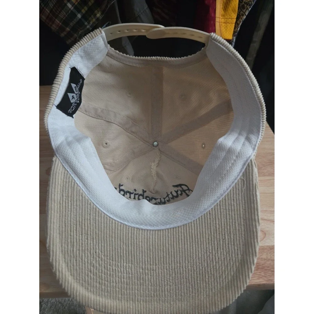 Futurebirds Teton Gravity Research Cream Corduroy Snapback Baseball Cap Hat
